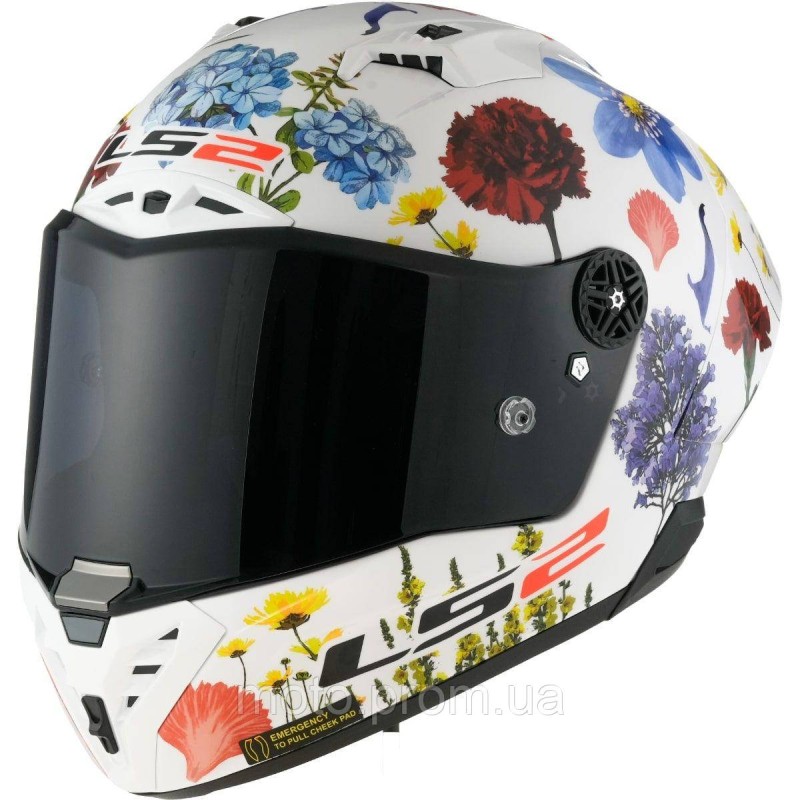 Шолом LS2 FF805 Thunder C GP Aero Flowers White (S)