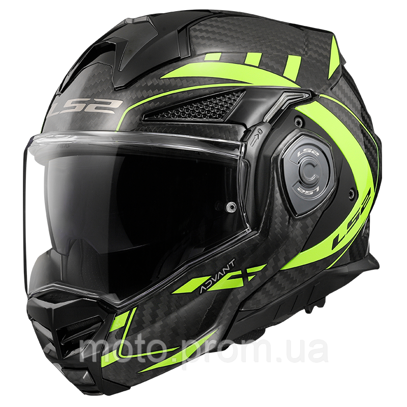 Мотошолом LS2 FF901 Advant X C Future Hi-Vis Yellow (S)