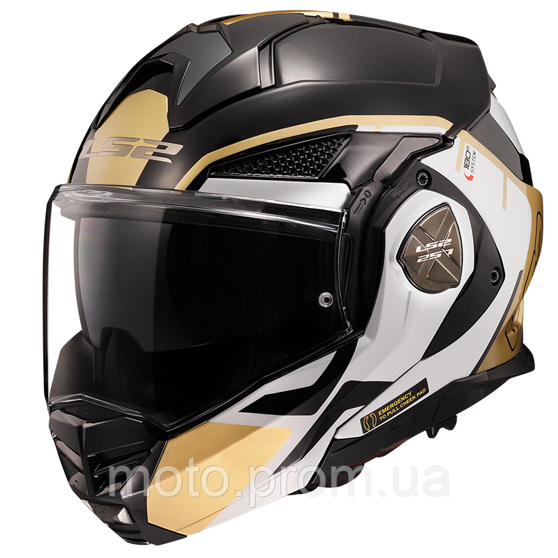 Мотошолом LS2 FF901 Advant X Metryk Black Gold (M)