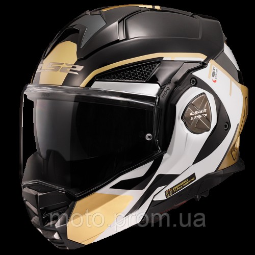 Мотошолом LS2 FF901 Advant X Metryk Black Gold (XL)