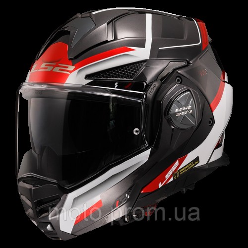 Мотошолом LS2 FF901 Advant X Spectrum Black White Red (S)