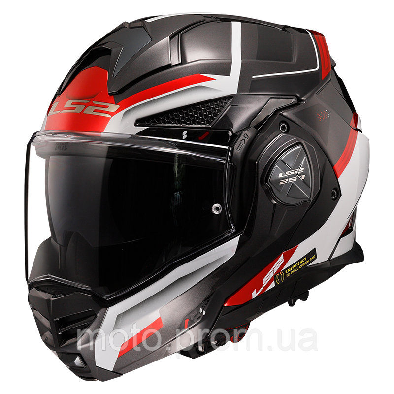 Мотошолом LS2 FF901 Advant X Spectrum Black White Red (S)