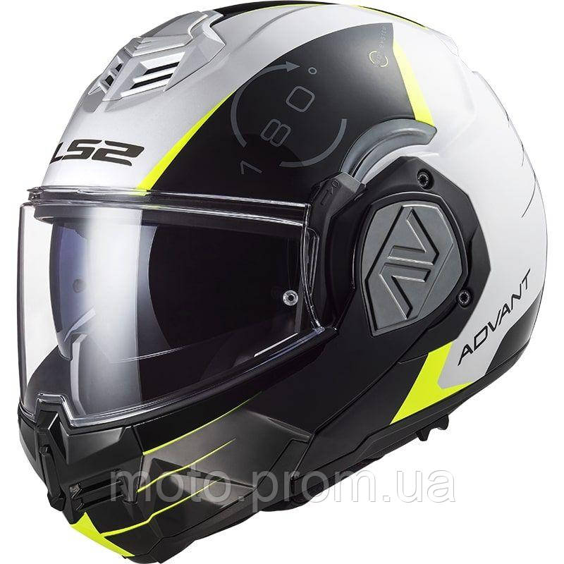 Мотошолом LS2 FF906 Advant Codex White Black (S)