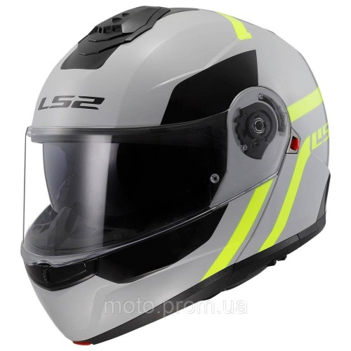 Мотошолом LS2 FF908 Strobe 2 Autox Grey H-V Yellow (M)
