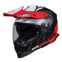 Мотошолом Just1 J34 Pro Outerspace Fluo Red Black (L) Мотошолом Just1 J34 Pro Outerspace Fluo Red Black (L)