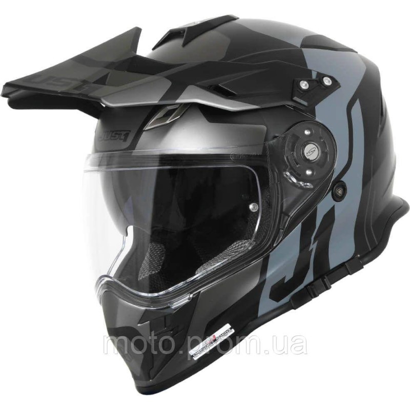 Мотошолом Just1 J34 Pro Tour Titanium/ Black (S)