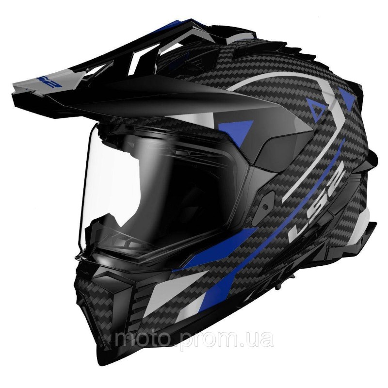 Мотошолом LS2 MX701 C Explorer Adventure Blue (M)