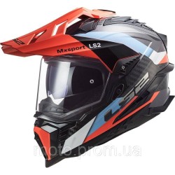 Мотошолом LS2 MX701 C Explorer Frontier Blue Fluo Orange (XL)