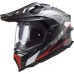 Мотошолом LS2 MX701 C Explorer Frontier Gloss Titanium Red (S)