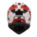 Мотошолом LS2 MX702 Pioneer 2 Hill White Red (L)