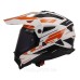 Мотошолом LS2 MX702 Pioneer 2 Namib White Orange (S)