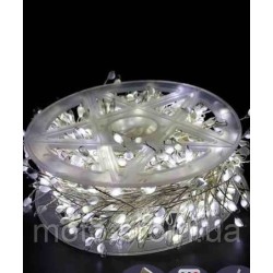 Роса-мішура 30m 900LED, прозорий провід, реле 8 режимів, білий (50) Роса-мішура 30m 900LED, прозорий провід, реле 8 режимів, білий (50)