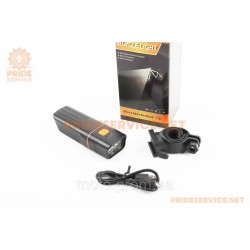 Ліхтар передній 3 діода 800 lumen+Power Bank, Li-ion 3.7V 2000mAh зарядка від USB, вологозахисний, чорний TK2 Ліхтар передній 3 діода 800 lumen+Power Bank, Li-ion 3.7V 2000mAh зарядка від USB, вологозахисний, чорний TK2