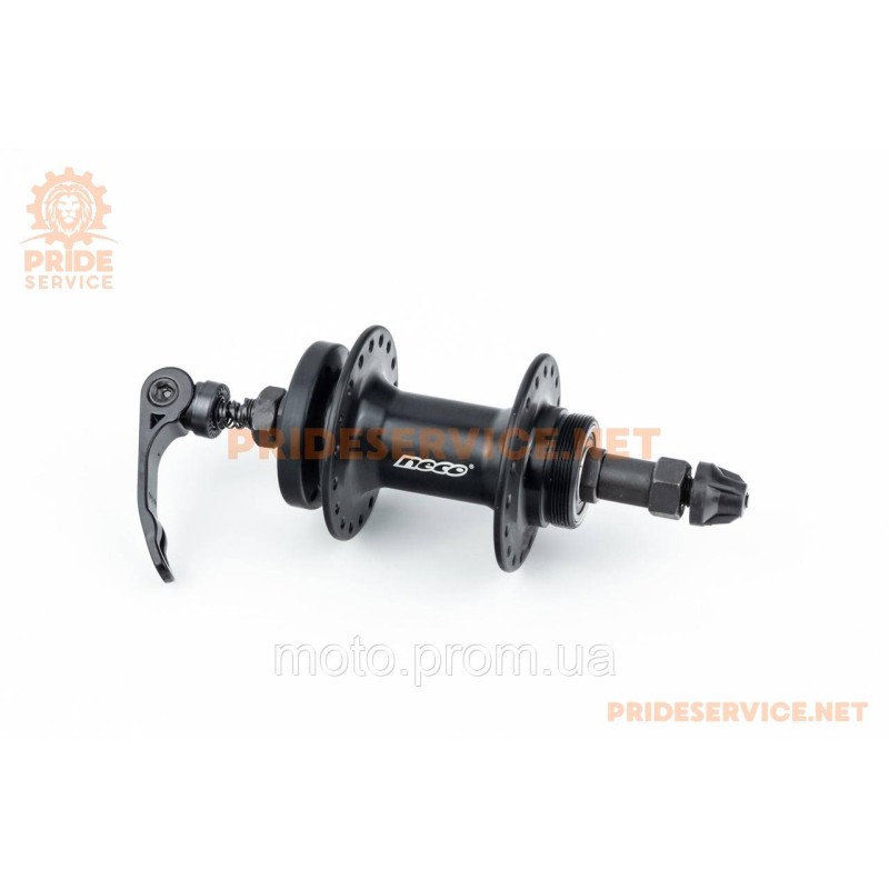 Втулка задняя MTB алюминиевая 14Gx36H под вольнобег, Disk-brake, 2 пром-подшипники 6200 2RS, крепл.