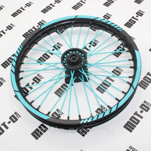 Диск передний 17*1,60 (бирюз.) KOVI 125-4Т (125/150 Pit Bike)