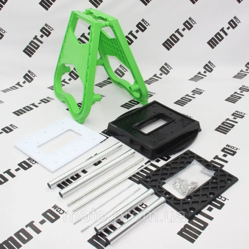 Мотоподставка Plastic&Aluminum, Motocross, зеленая