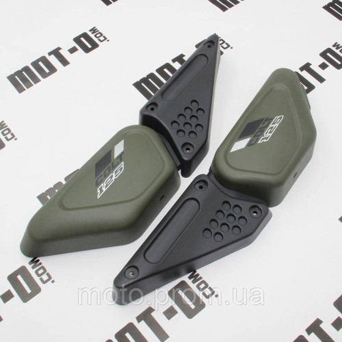 Пластик боковой центральный (л+п), зеленый XY125-22D (COLT 125)