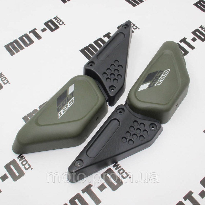 Пластик боковой центральный (л+п), зеленый XY125-22D (COLT 125)