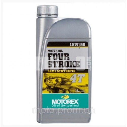 МАСЛО МОТОРНОЕ MOTOREX FOUR STROKE 4T 15W50 1 Л