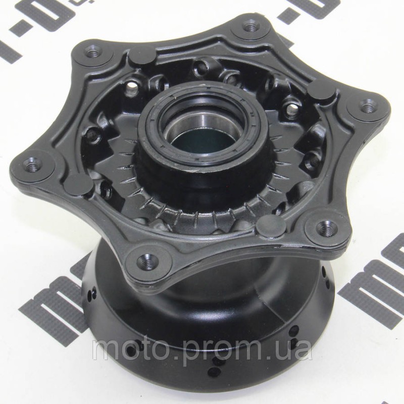 Ступица переднего колеса, черная KOVI CB250-4Т, LITE