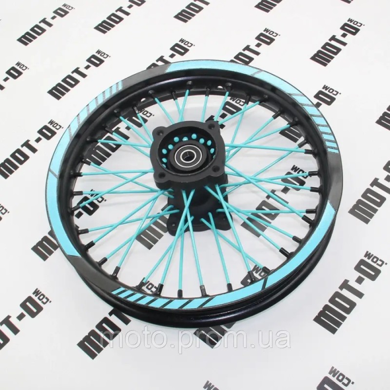 Диск задній 14*1,85 (бірюз.) KOVI 125-4Т (125/150 Pit Bike)