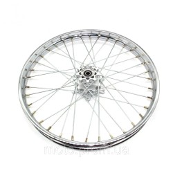 Диск перед. R21*1,60J (хром) (под ось 15мм.) (6 болт. диска) Shineray XY200GY-6С