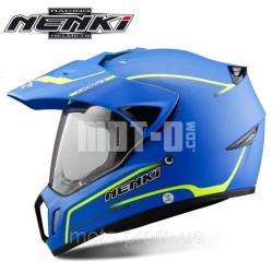 Шолом (мотард) NENKI MX-310 MATT BLUE