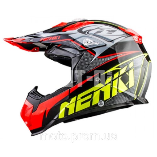 Шолом NENKI MX-315, Крос Red/Yellow/Grey