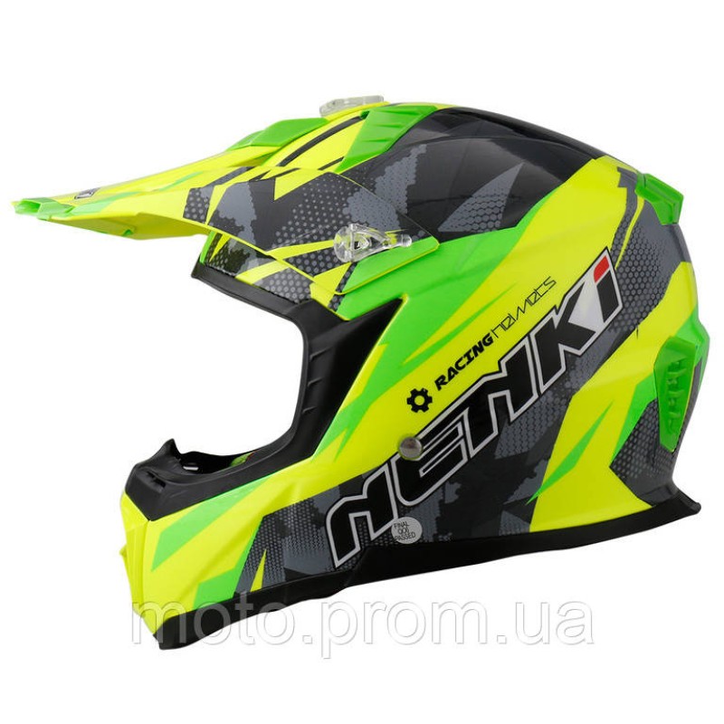 Шлем Nenki MX-316, Кросс, Green Yellow Grey (L)