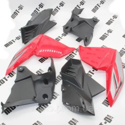 Пластик бака (л+п) Lifan LF200-10R (красный) Пластик бака (л+п) Lifan LF200-10R (красный)