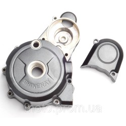 Крышка двигателя, (левая)+крышка ред. стартера Shineray XY150GY-11B