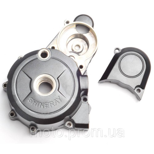 Крышка двигателя, (левая)+крышка ред. стартера Shineray XY150GY-11B