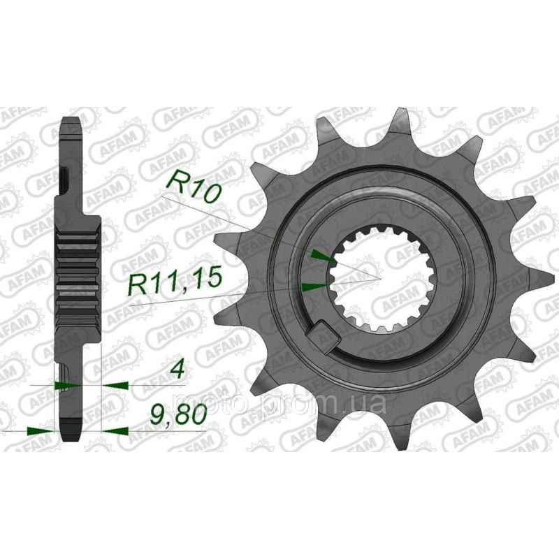 Зірка AFAM Standard Chainwheel 520 - Sherco 13z