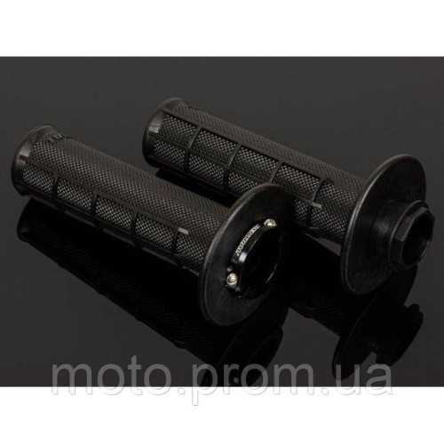 Гріпси Renthal MX R-Works Lock-On Grips - Half Waffle [Black] Ultra Tacky