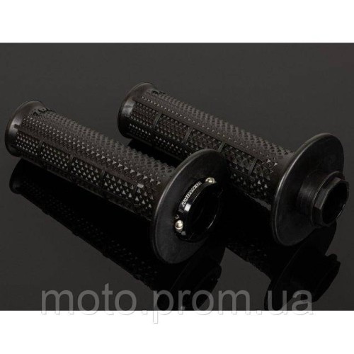 Гріпси Renthal MX R-Works Lock-On Tapered Grips - Half Waffle [Black] Ultra Tacky