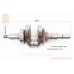 Коленвал под шпонку D-25мм L-305мм 182F/188F/190F