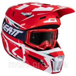 Шолом LEATT Moto 3.5 Helmet + Goggle [Red] XL