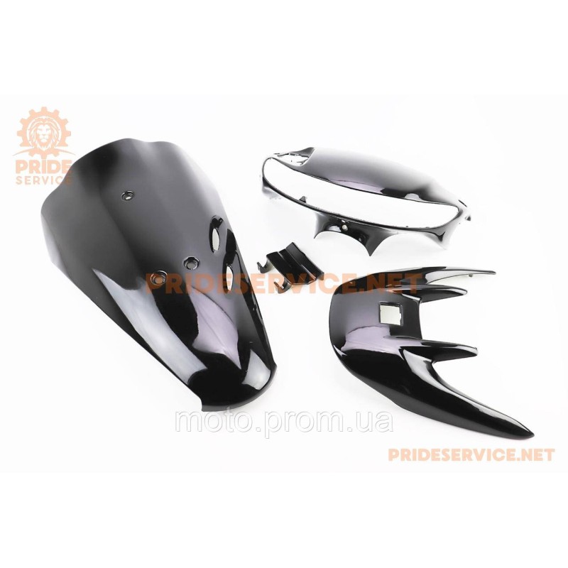 Honda DIO AF-35 пластик - к-кт фарбовані 6 деталей, чорний