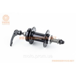 Втулка задня MTB алюмінієва 14Gx36H під вільнобіг, Disk-brake, 2 пром-підшипники 6200 2RS, кріпл. ексцентрик, чорна SF-A210RB