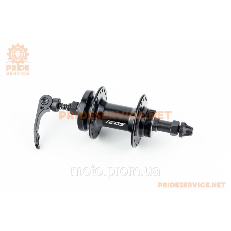 Втулка задня MTB алюмінієва 14Gx36H під вільнобіг, Disk-brake, кріпл. ексцентрик, чорна MS31R