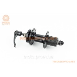 Втулка задня MTB алюмінієва 14Gx36H під касету 8-10зв, Disk-brake, кріпл. ексцентрик, чорна SF-A262R