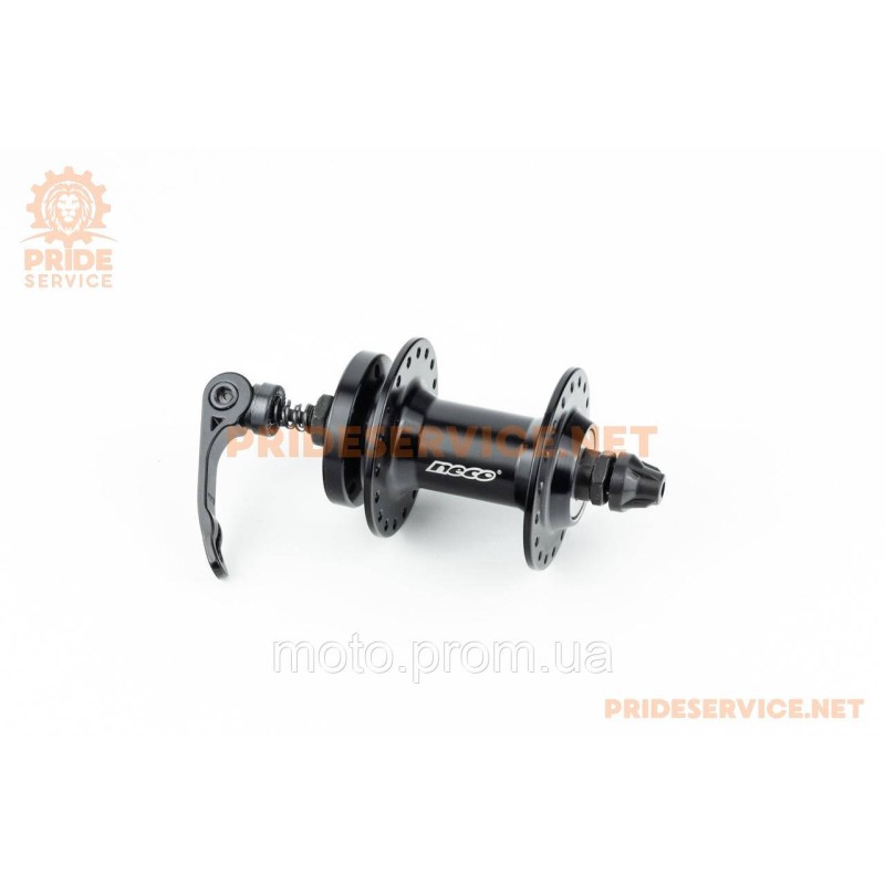 Втулка передняя MTB алюминиевая 14Gx36H, Disk-brake, крепл. эксцентрик, чёрная MS31F