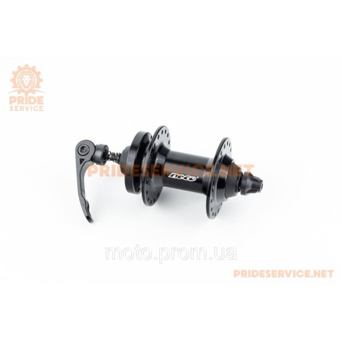 Втулка передня MTB алюмінієва 14Gx36H, Disk-brake, кріпл. ексцентрик, чорна MS37F