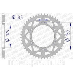 Зірка AFAM Aluminium Sprocket 520 - KTM [Silver] 42z