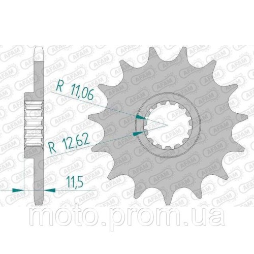 Зірка AFAM Shaft Sprocket 520 14z