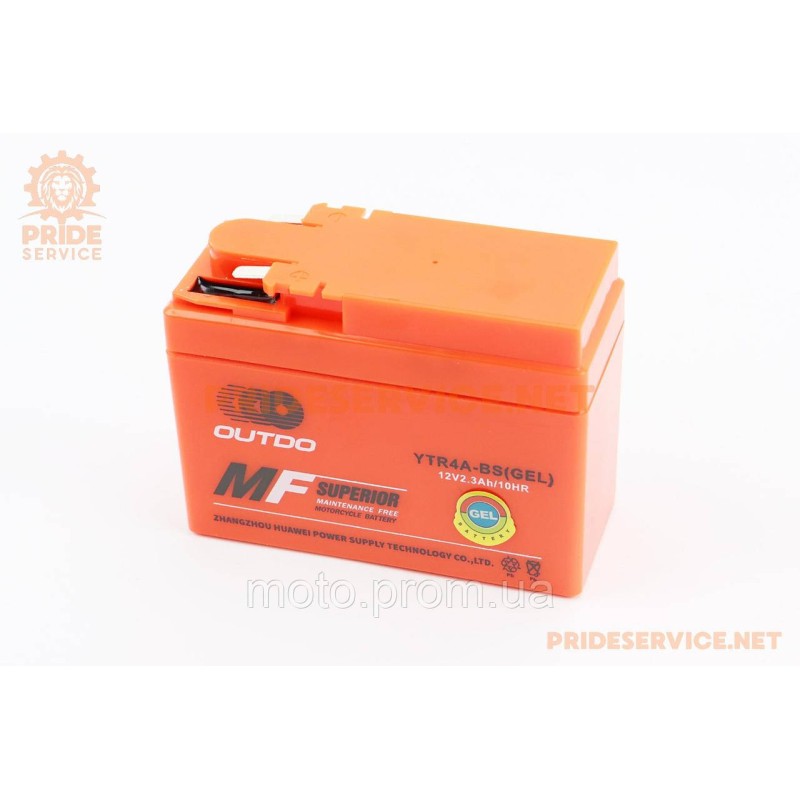Аккумулятор 12V2,3Ah YTR4A-BS GEL (L115*W49*H85mm)