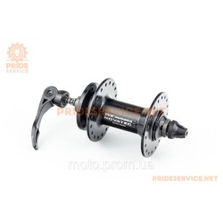 Втулка передня MTB алюмінієва 14Gx36H, Disk-brake, 2 пром-підшипники 6000 2RS, кріпл. ексцентрик, чорна D761SBT Втулка передня MTB алюмінієва 14Gx36H, Disk-brake, 2 пром-підшипники 6000 2RS, кріпл. ексцентрик, чорна D761SBT