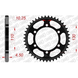 Зірка AFAM Steel Sprocket 525 [Black] 50z