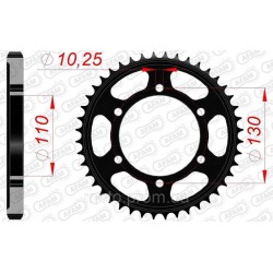 Зірка AFAM Steel Chainwheel 530 [Black] 47z