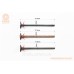Клапана впускной (H-77,6; D-16,7), выпускной-немагнитный 2шт (H-77,5; D-15,6) к-кт 3шт, Yamaha JOG SA-36J/39J